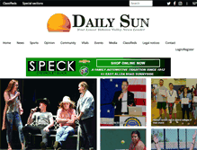 Tablet Screenshot of dailysunnews.com
